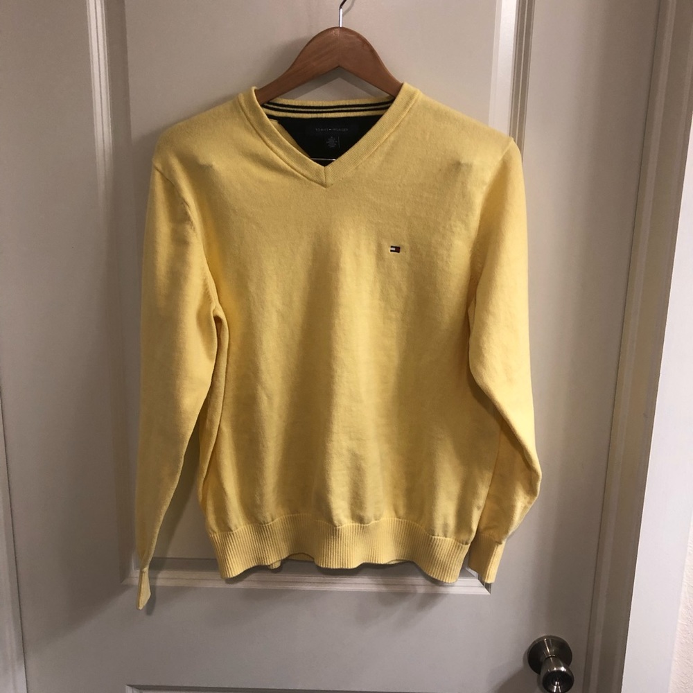 Tommy Hilfiger Yellow Men’s sweater- M